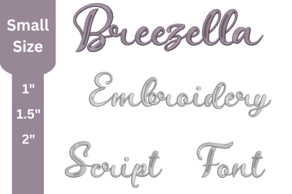 Breezella Script Embroidery Font: Elevating Handcrafted Branding