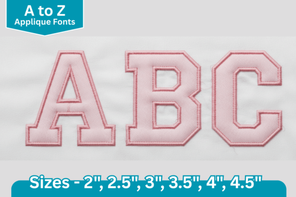 Classic Varsity Applique Font: Bold Embroidery for Modern Design