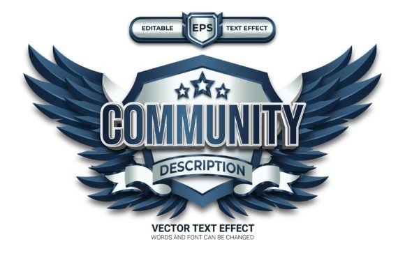 Community Esport Logo with Text Effect: Elevate Your Team's Branding