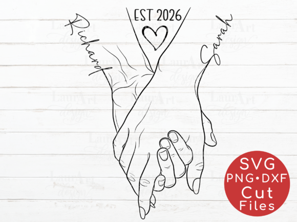 Couple Hands Holding Lovers: A Digital Design Asset