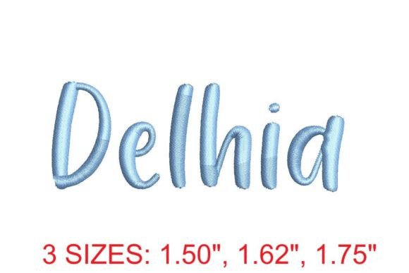 Delhia Embroidery Font: A Modern Design Asset