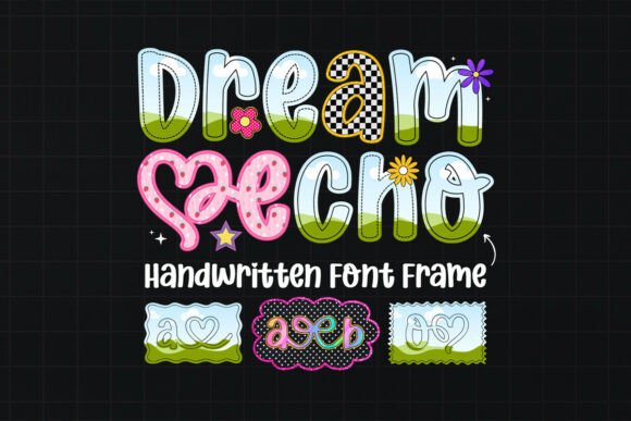 Dream Echo Canva Font Frame Template for Modern Design