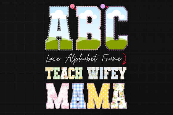 Elevate Your Brand with a Lace Alphabet Canva Font Frame Template