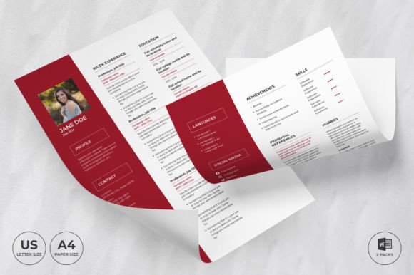 Flower Shop Resume Template CV: A Design-Forward Approach to Professional Branding