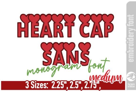 Heart Cap Sans Monogram Font: A Bold Typographic Statement