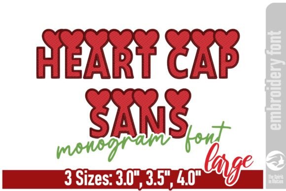 Heart Cap Sans Monogram Font: Bold, Durable Typography