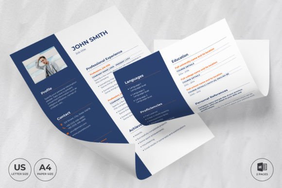 Marketing Agency Resume Template CV