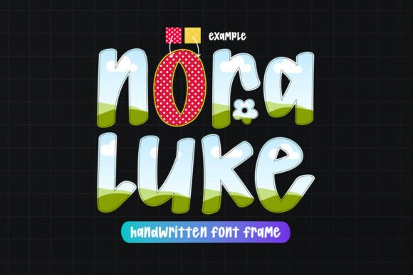 Nora Luke Canva Font Frame Template: Elevate Your Visual Design
