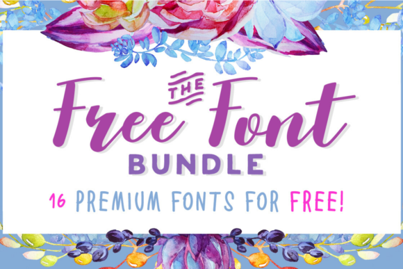 The Free Font Bundle: 16 Premium Fonts for Creative Projects