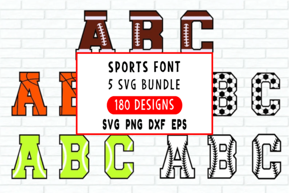 Transform Your Designs with a Dynamic Sports Font SVG Bundle