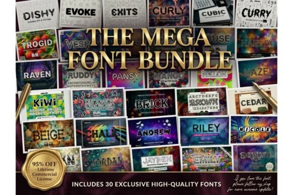 Transform Your Designs with The Mega Font Bundle