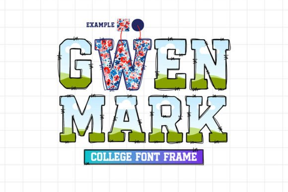 Unlock Creative Branding with the Gwen Mark Canva Font Frame Template