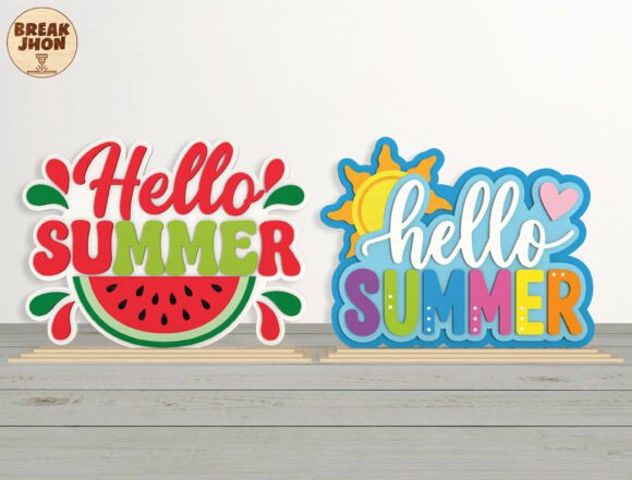 Vibrant Summer Design: The Hello Summer Laser Cut SVG Bundle